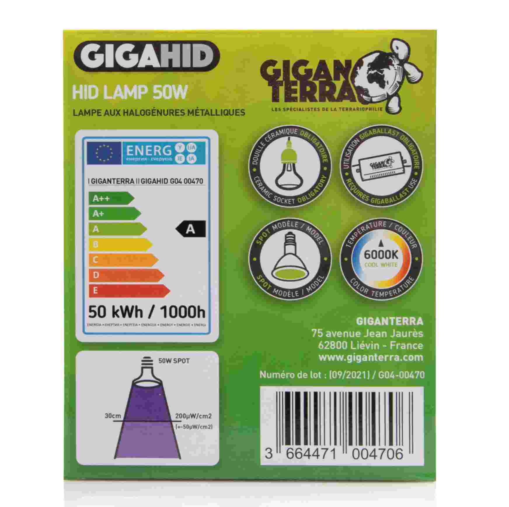 Giganterra GIGA HID 50W Metalldampflampe – Bild 2