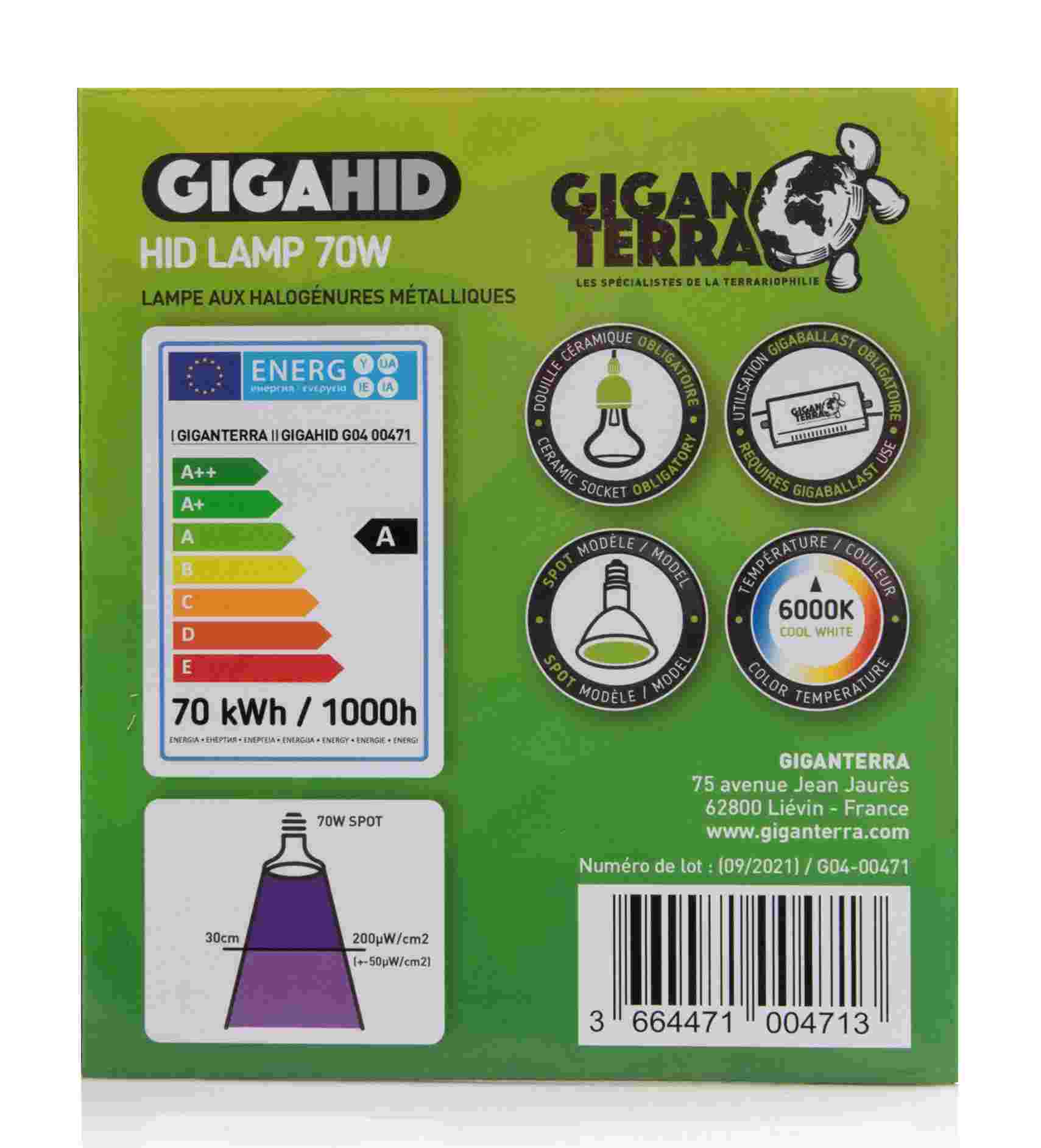Giganterra GIGA HID 70W Metalldampflampe – Bild 2