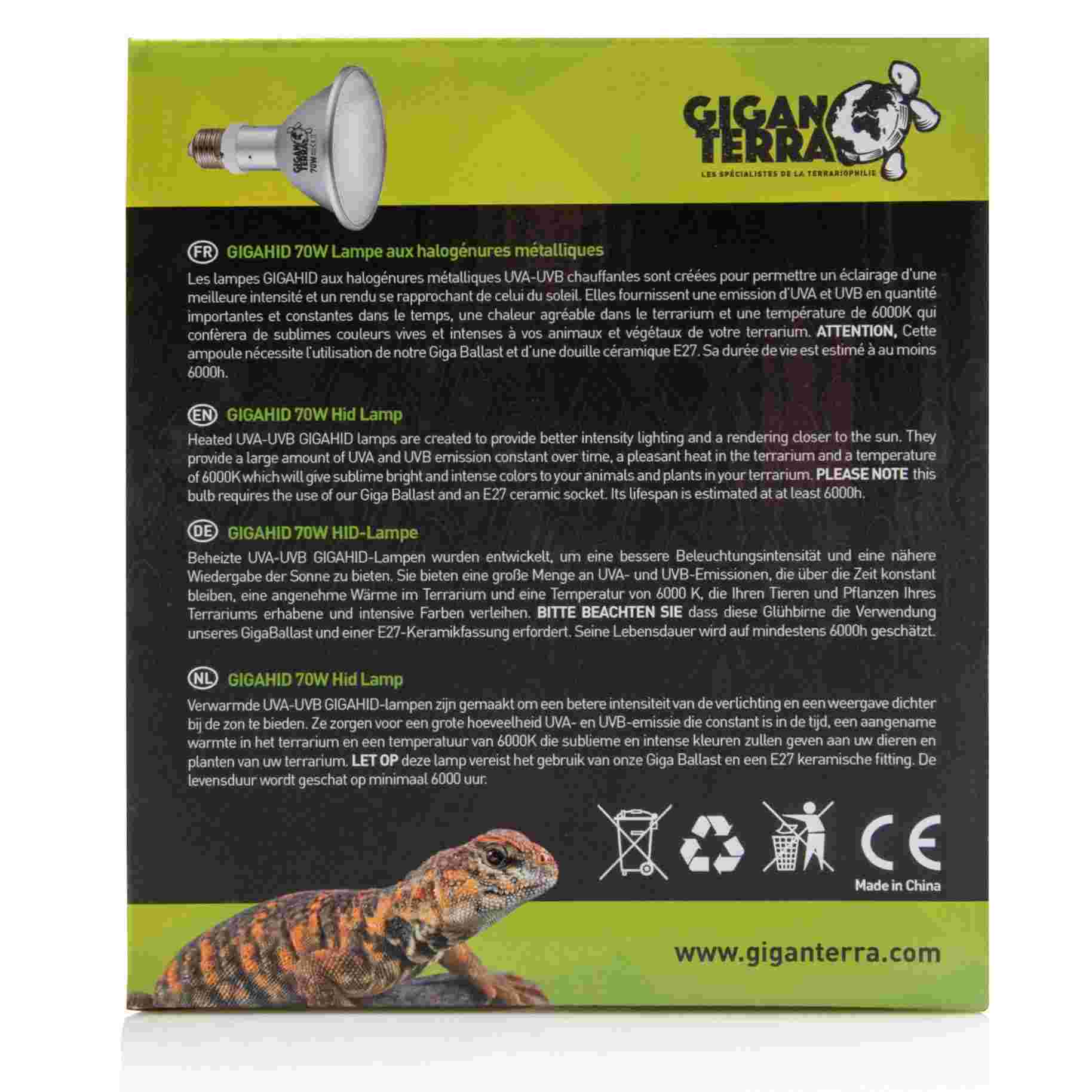 Giganterra GIGA HID 70W Metalldampflampe – Bild 3